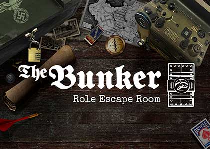 logo "The bunker" role escape room