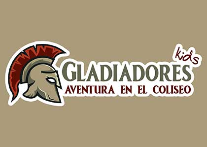 logo "Gladiadores kids: aventura en el Coliseo" escape room